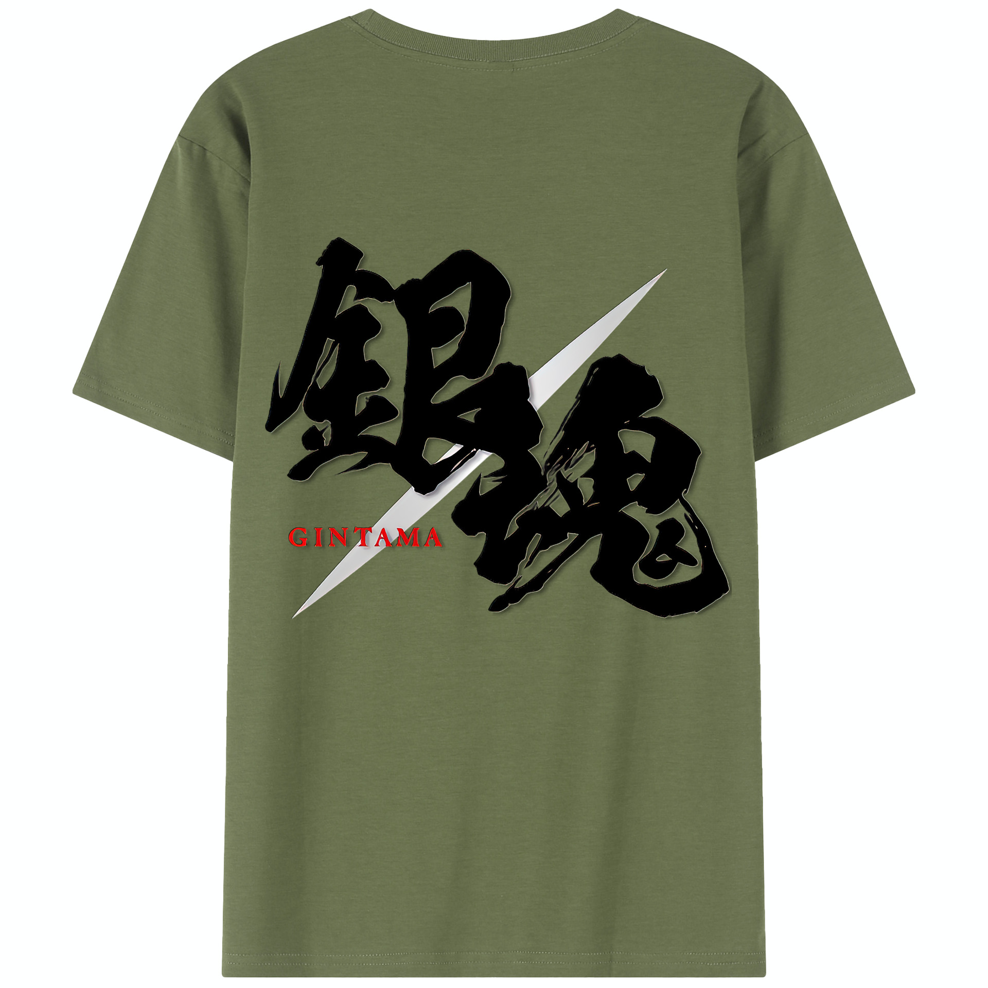 （画像用） ぎんたま 坂田銀時（さかたぎんとき） 神楽 志村新八（しむら しんぱち） GINTAMA Sakata Gintoki Kagura Shimura Shinpachi 綿100％半袖Tシャツ（背面プリント）